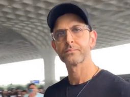 Hrithik Roshan opts for an all black look at the airport