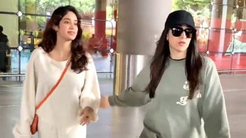 Janhvi Kapoor gets clicked with Karisma Kapoor at the airport