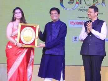 Kajol receives an award for her performance in the web series The Trial: Pyaar, Kaanoon, Dhokha