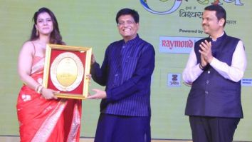Kajol receives an award for her performance in the web series The Trial: Pyaar, Kaanoon, Dhokha