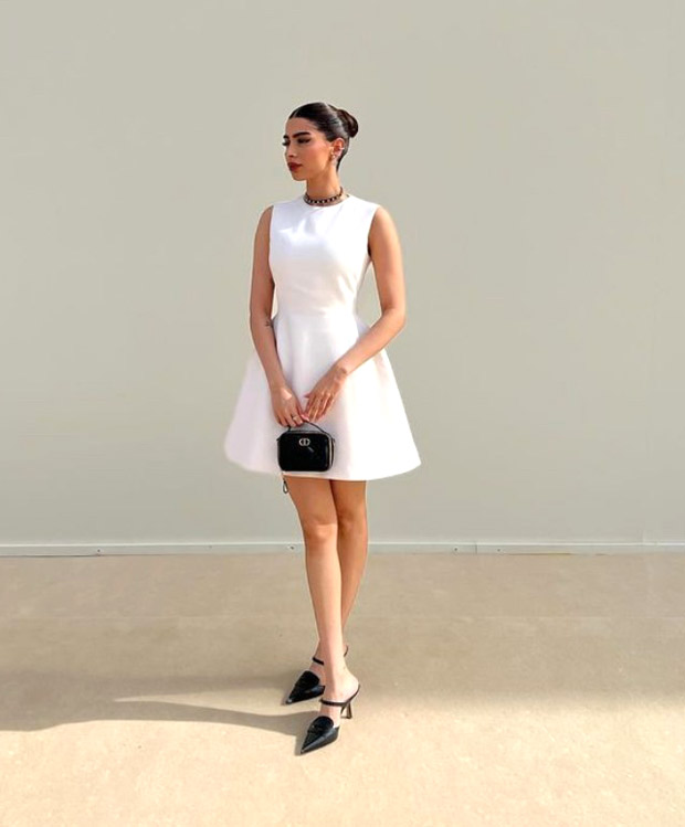 Khushi Kapoor's choice of a white dress at the Dior spring/summer 2024 show exemplified the art of mastering Parisian elegance