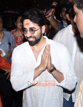 Photos: Ayushmann Khurrana, Sanya Malhotra, Pragya Jaiswal and others snapped at Lalbaugcha Raja