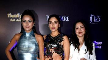 Photos: Bhumi Pednekar, Shehnaaz Gill and others snapped during the promotion of their new song ‘Desi Wine’ from Thank You For Coming