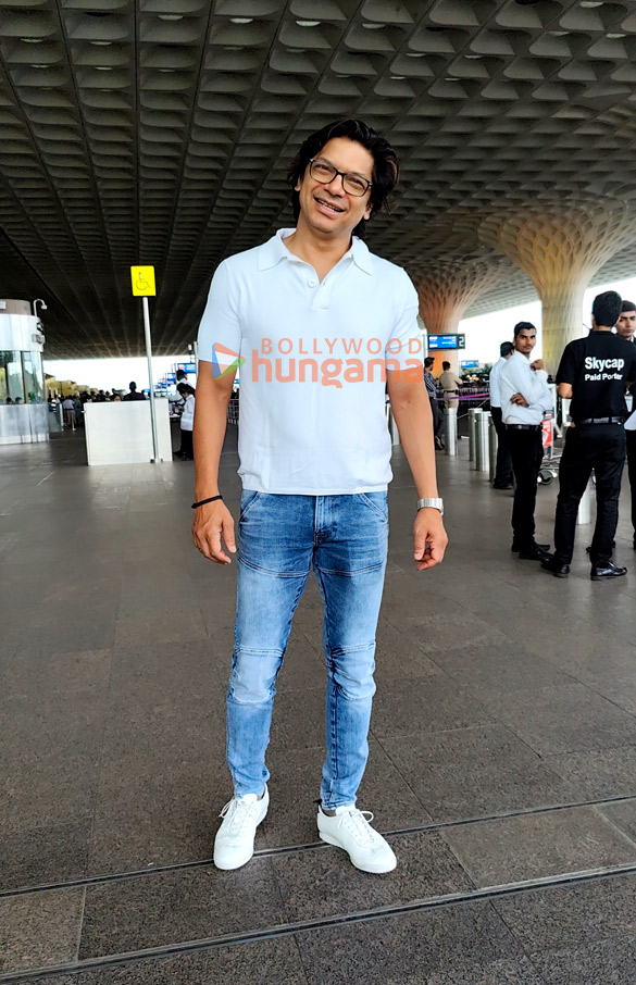 photos juhi chawla mahima makwana and shaan snapped at the airport 3