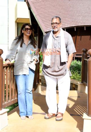 Photos: Nana Patekar and Pallavi Joshi promote their film The Vaccine War at JW Marriot in Mumbai