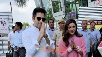 Photos: Parineeti Chopra and Raghav Chadha snapped at Udaipur Airport