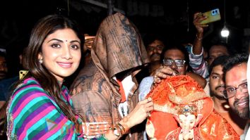 Photos: Shilpa Shetty and Raj Kundra bring home Ganesha’s idol for Ganesh Chaturthi celebrations