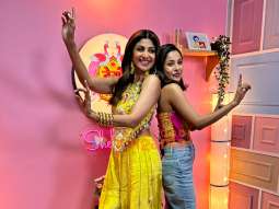 Photos: Shilpa Shetty snapped at Shehnaaz Gill’s chat show Desi Vibes