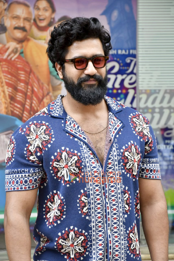 photos vicky kaushal snapped at the trailer launch of his film the great indian family 2