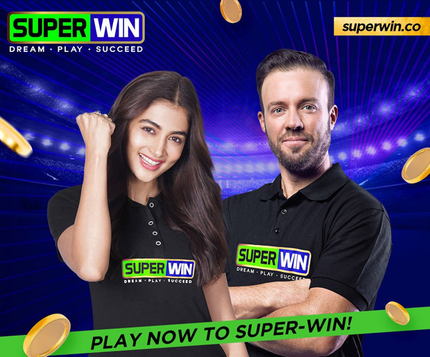 AB de Villiers and Pooja Hegde become the face of SuperWin