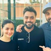 Ranbir Kapoor and Alia Bhatt share special moment with Rashid Khan in New York; see pic