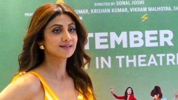 Shilpa Shetty promotes Sukhee in a beautiful yellow saree