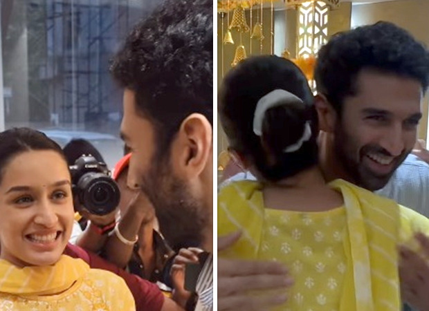 Shraddha Kapoor and Aditya Roy Kapur reunite for Ganesh Chaturthi celebration; see video