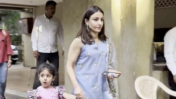 Soha Ali Khan gets captured by paps with daughter Inaaya