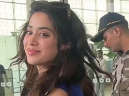 Janhvi Kapoor looks cute in a blue crop top & denims