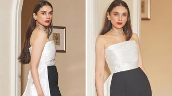 Aditi Rao Hydari went the minimalist way with her simple yet stylish look in white fitted top & black pants