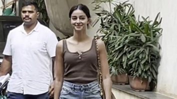 Ananya Panday smiles as she gets clicked by paps