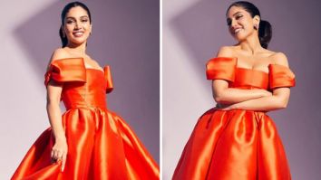 Bhumi Pednekar’s vibrant orange off-shoulder dress is the perfect burst of colour to brighten up our day