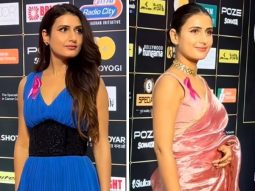 Bollywood Hungama India Entertainment Awards: Fatima Sana Sheikh stuns in a chic blue co-ord set on day 1, and exudes grace in a vibrant pink saree on day 2