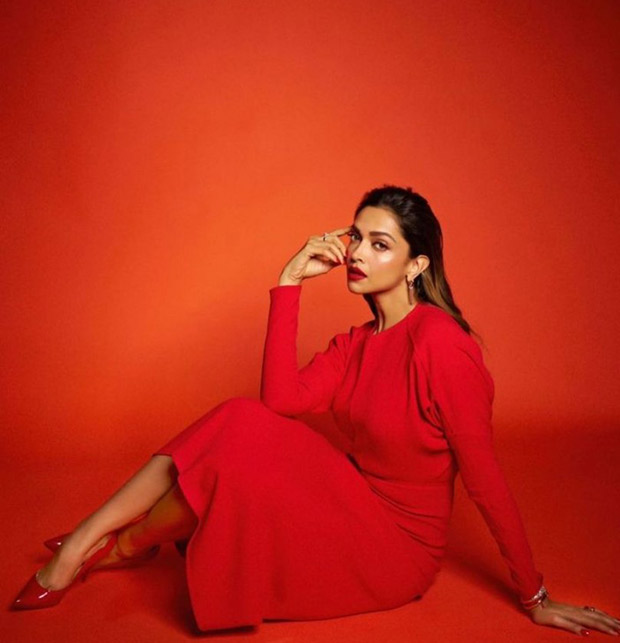 Deepika Padukone is setting hearts on fire in fiery red dress worth Rs.1 Lakh