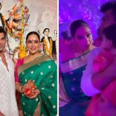 Bipasha Basu along with Karan Singh Grover and daughter Devi attend Durga Puja; watch video