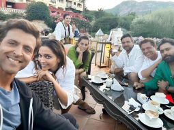 Deepika Padukone and Hrithik Roshan share joyful moment with Fighter crew; see pic
