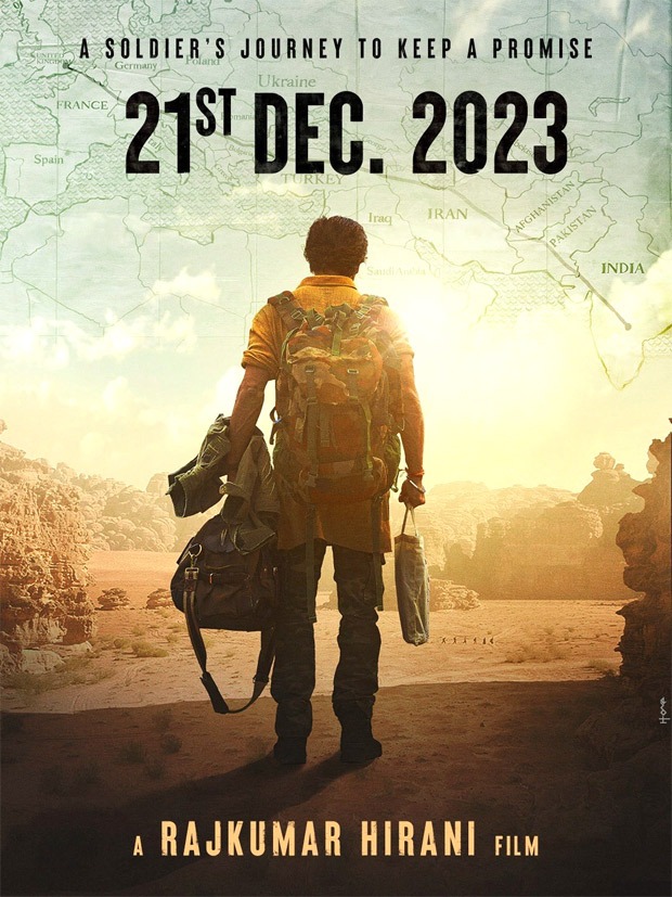 First look poster of Shah Rukh Khan-Rajkumar Hirani's Dunki indicates December 21 release in India and internationally; the tagline reads, "A soldier's journey to keep a promise" First look poster of Shah Rukh Khan-Rajkumar Hirani's Dunki indicates December 21 release in India and internationally; the tagline reads, "A soldier's journey to keep a promise"