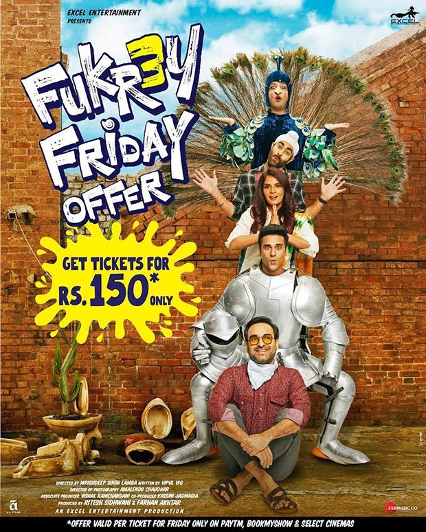 Fukrey 3 Friday Offer: Tickets for Pulkit Samrat, Richa Chadha starrer available for just Rs. 150 on Friday October 6