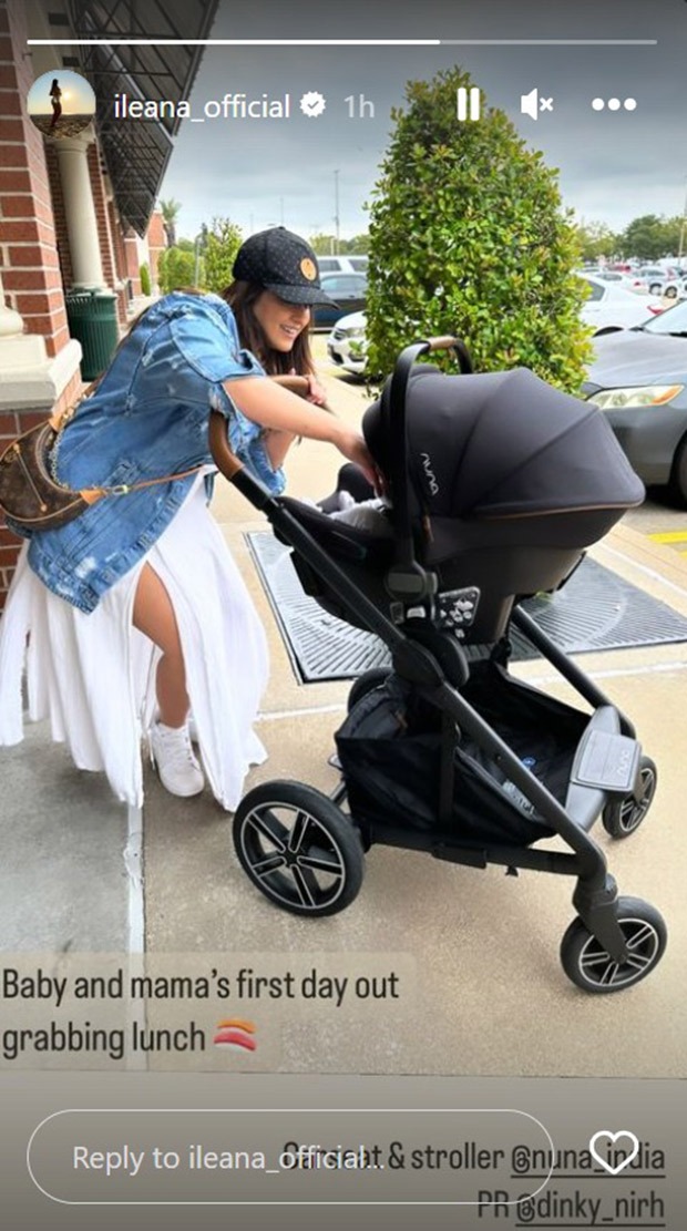 Ileana D'Cruz and baby Koa's “first day out” captured in adorable picture