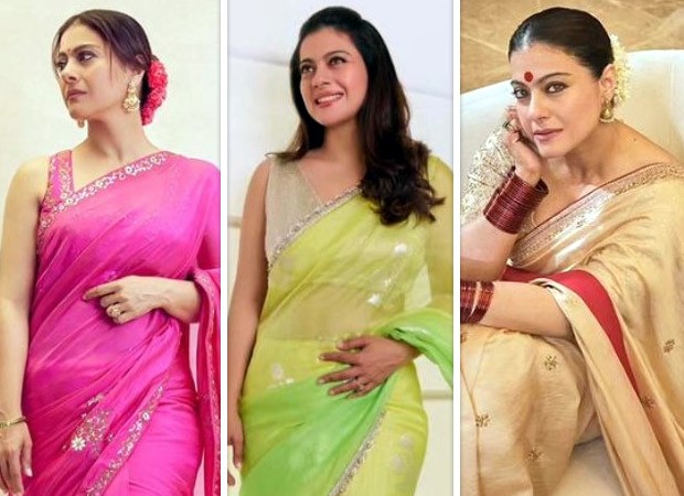 Kajol's elegance in traditional sarees lights up Durga Puja celebrations