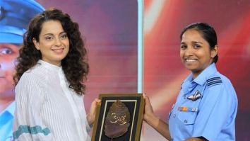 After Tejas trailer release, Kangana Ranaut meets real-life flight Lieutenant Shivangi Singh at Amrita Ratna 2023
