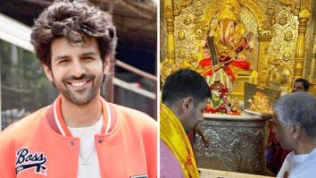 Kartik Aaryan visits Dagdusheth Halwai Ganesh temple in Pune; see photos