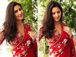 Katrina Kaif stuns in a red saree, spreading festive cheer as she wishes her fans a Happy Dusshera