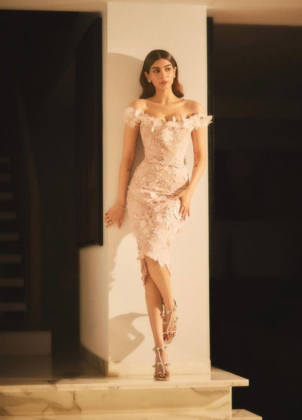Khushi Kapoor is bringing in flower power with her pink floral midi dress
