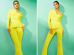 Kriti Sanon slays in a neon top and flared pants, setting the fashion bar sky high