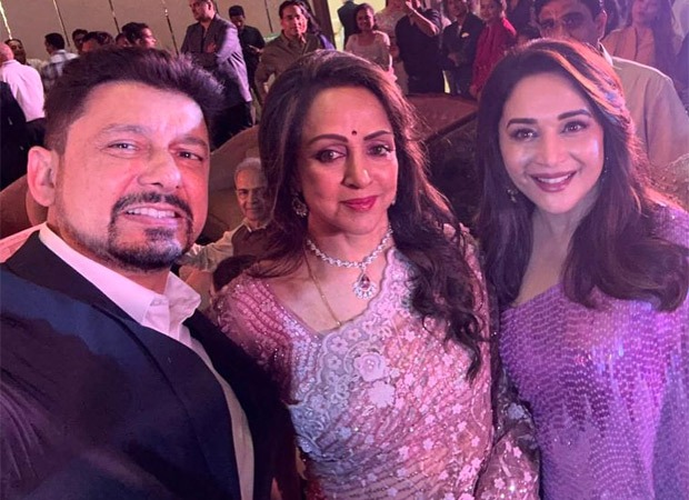 Madhuri Dixit and Dr. Shriram Nene share heartwarming moments with Hema Malini on her 75th birthday; see post