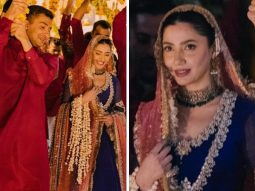 Mahira Khan maintains her stylish bridal charm, donning a majestic purple embellished Anarkali ensemble for her Mehendi celebration