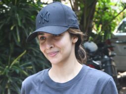 Malaika Arora gets clicked outside gym in a sporty outfit