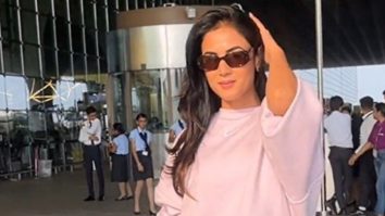 Oversized is the way to go! Sonal Chauhan at the airport