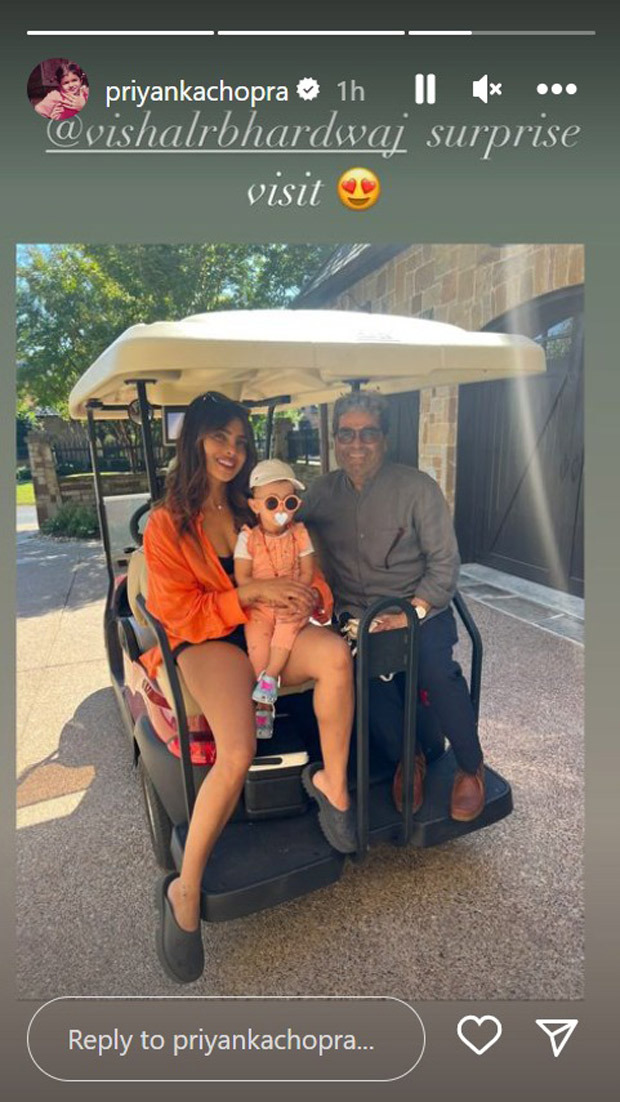 Priyanka Chopra Jonas and daughter Malti Marie share precious moment with Vishal Bharadwaj during surprise LA visit; see pic