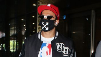 Paps favourite Ranveer Singh is all masked up as he gets clicked at the airport