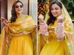 Parineeti Chopra shines in the glow of love as she shares a glimpse of her chooda ceremony and customised kaliras on Instagram