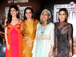 Photos: Sanjana Sanghi, Dia Mirza, Ratna Pathak and Fatima Sana Shaikh snapped promoting Dhak Dhak
