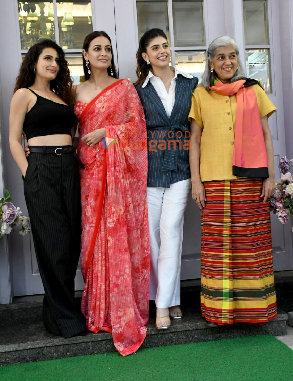 photos dia mirza sanjana sanghi ratna pathak and fatima sana shaikh snapped promoting their film dhak dhak 2