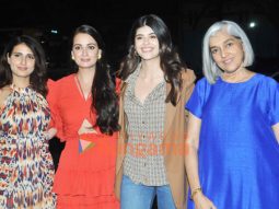Photos: Fatima Sana Shaikh, Dia Mirza, Sanjana Sanghi and Ratna Pathak snapped promoting their film Dhak Dhak