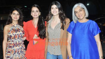Photos: Fatima Sana Shaikh, Dia Mirza, Sanjana Sanghi and Ratna Pathak snapped promoting their film Dhak Dhak