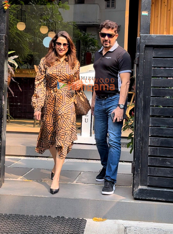 photos madhuri dixit and shriram madhav nene snapped at mizu in bandra 1