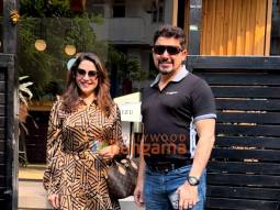 Photos: Madhuri Dixit and Shriram Madhav Nene snapped at Mizu in Bandra