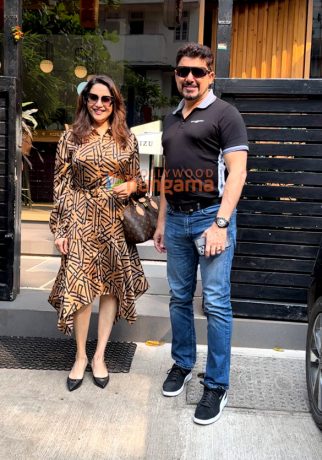 Photos: Madhuri Dixit and Shriram Madhav Nene snapped at Mizu in Bandra