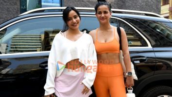 Photos: Neha Sharma and Aisha Sharma snapped in Bandra